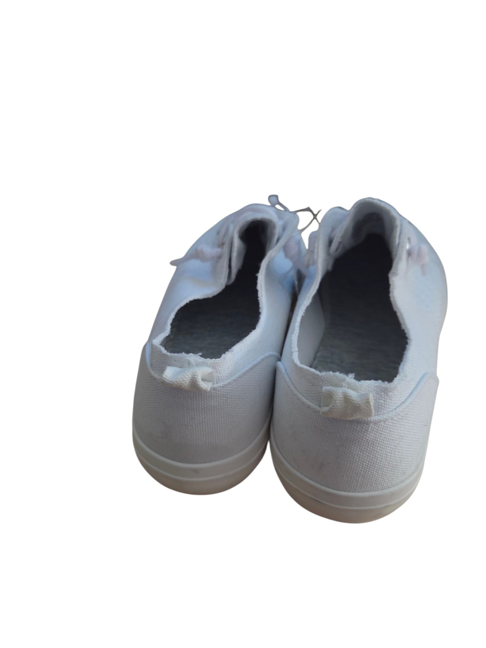 Maurices White Canvas Slip-On Sneakers - Picture 3 of 11